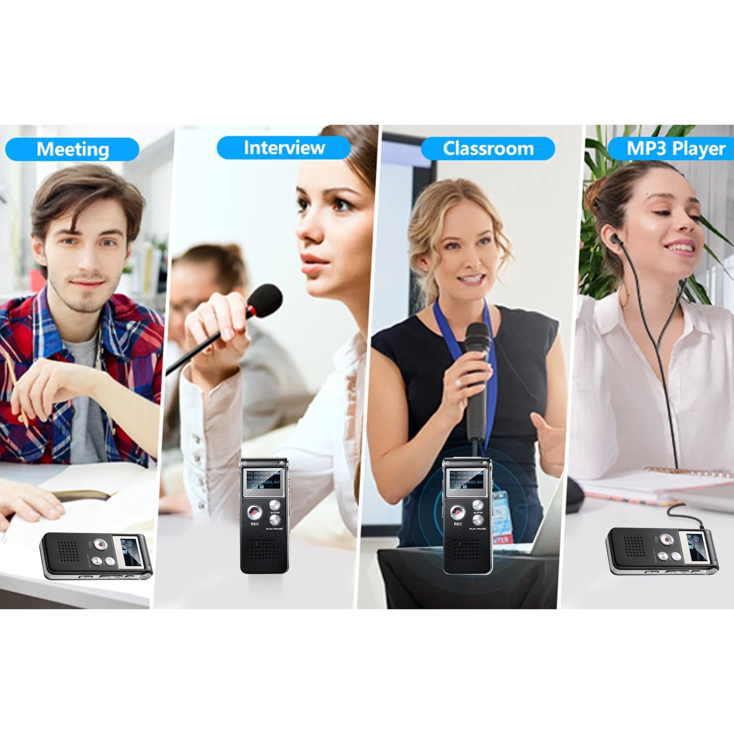 Voice Recorder Voice Activated Mini Recorder for Lectures