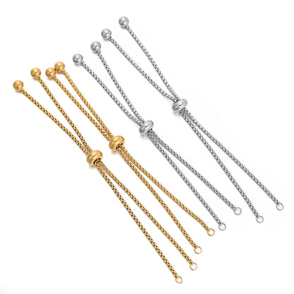 Extensores de Pulsera de Acero Inoxidable Deslizadores Ajustables 3 Piezas