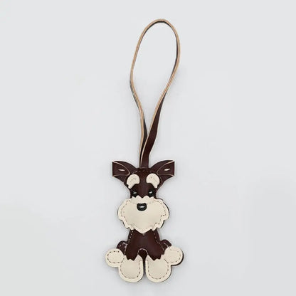 Björn nyckelring PU-läder mini väska charm söt gåva accessoar