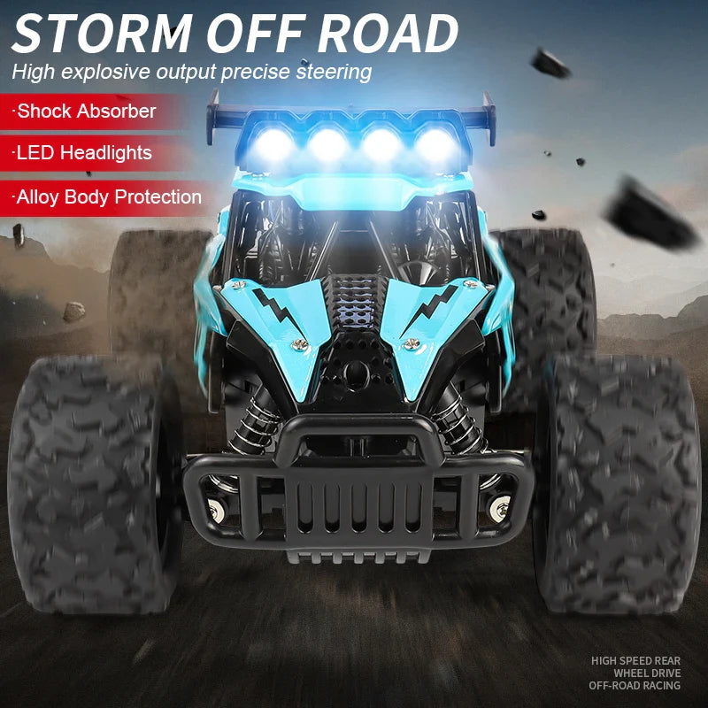 Remote Control Car Drift 1:16 Off Road Alloy Truck 2.4G Radio LED Lights High Speed Fall 2025 Gift For Kids