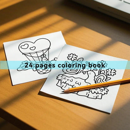 Coloring Book Adult Doodles Cozy Hearts Theme Fall 2025 Stress Relief Gift Idea