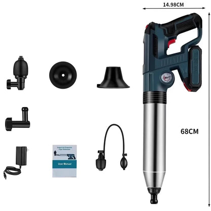 High-Pressure Air Plunger Cordless Drain Unclogging Kit For Sewer Pipes With Attachments Fall 2026 Home DIY