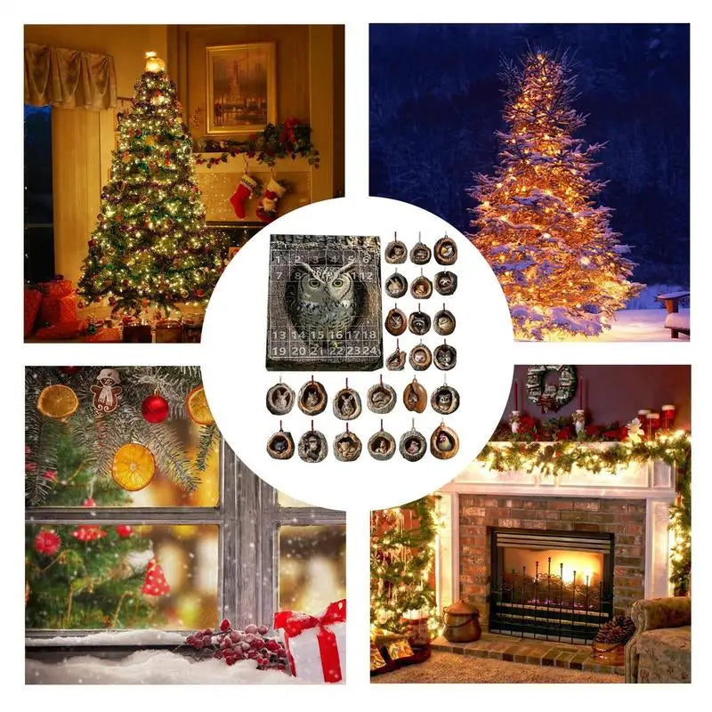 Adventskalender Kat Aftellen Hangende Boomversieringen