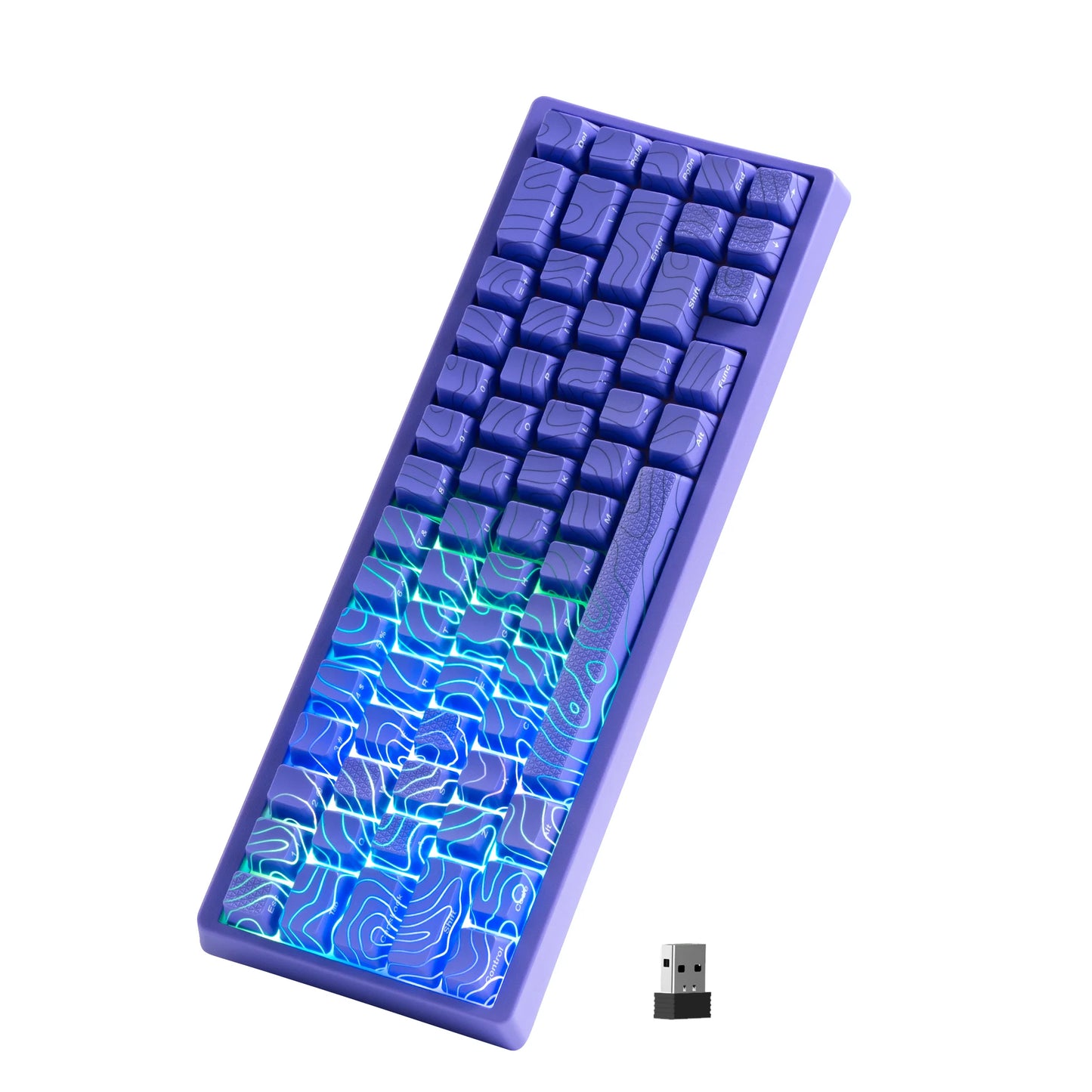 Mechanisch Toetsenbord M67 67 Toetsen Pakking Hot Swappable RGB