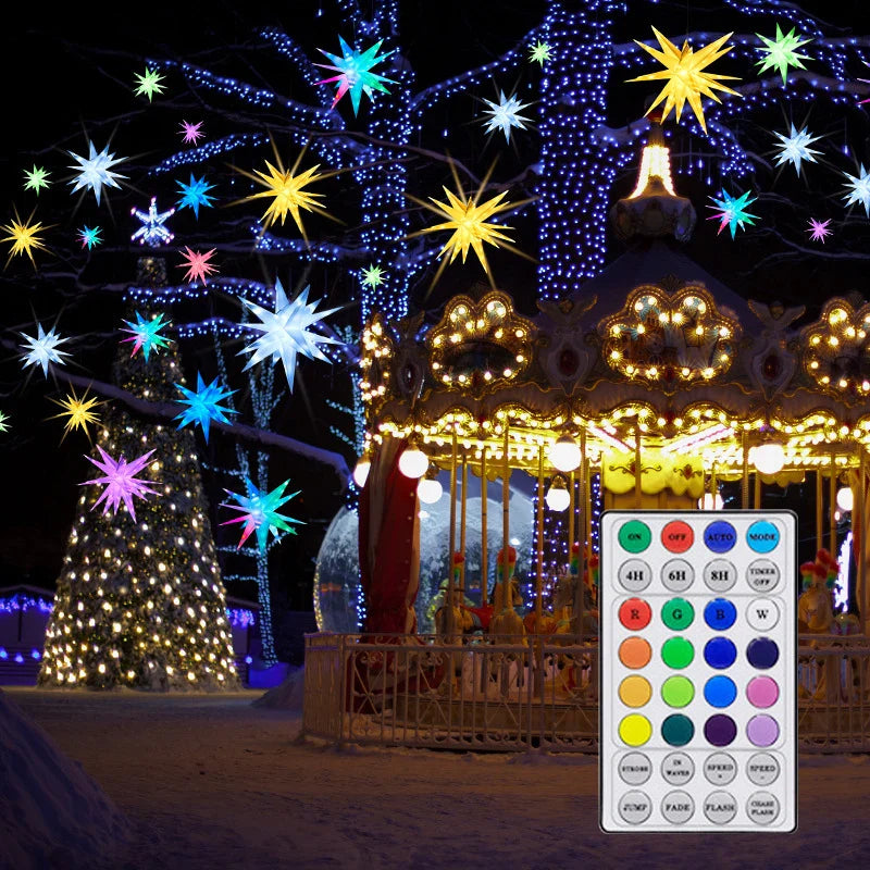 LED-Sternlicht Bluetooth App-Steuerung RGB Sternlampe, Halloween 2025 Party Hof Baum Dekor, Anpassbares Geschenk