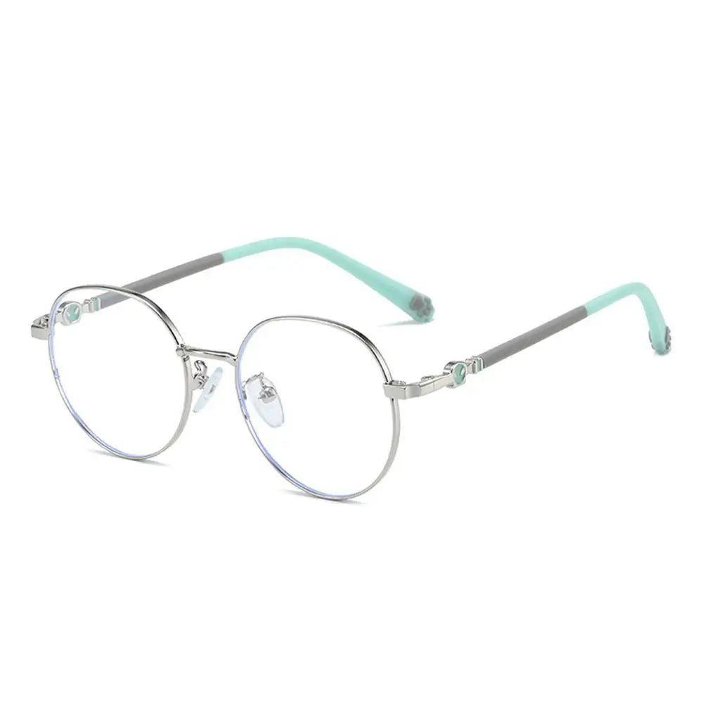 Anti Blue Light Glasses For Kids Classic Metal Frame Eyewear Back To School 2026 Eye Protection