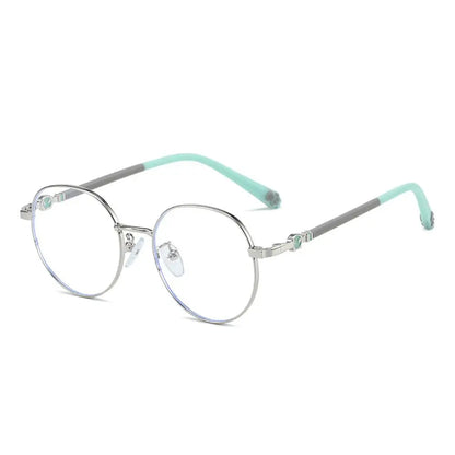 Anti Blue Light Glasses For Kids Classic Metal Frame Eyewear Back To School 2026 Eye Protection