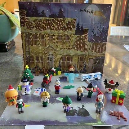 Calendario de Adviento 24 Días Figuras 3D Regalo de Cuenta Regresiva de Navidad