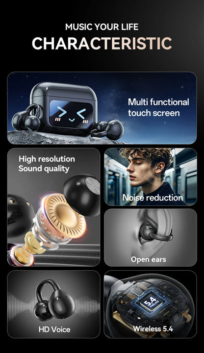 Wireless Translator Earbuds Touch Screen Case 144 Languages