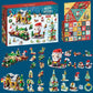 24 Days Christmas Advent Calendar Building Blocks Set - Fun DIY Santa Toys for Kids