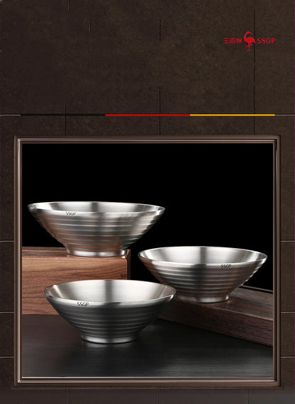 Ciotola per Ramen in Acciaio Inossidabile 1.4L Isolante Regalo di Natale