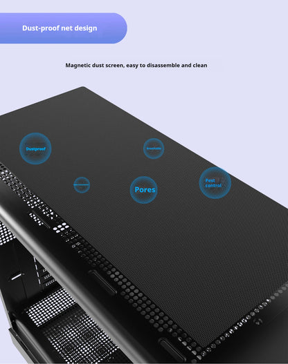 Boîtier PC avec côté en verre Support ATX M ATX ITX Radiateur 360mm