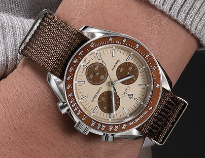 Quartz Chronograph Canvas Watch With Sapphire Crystal