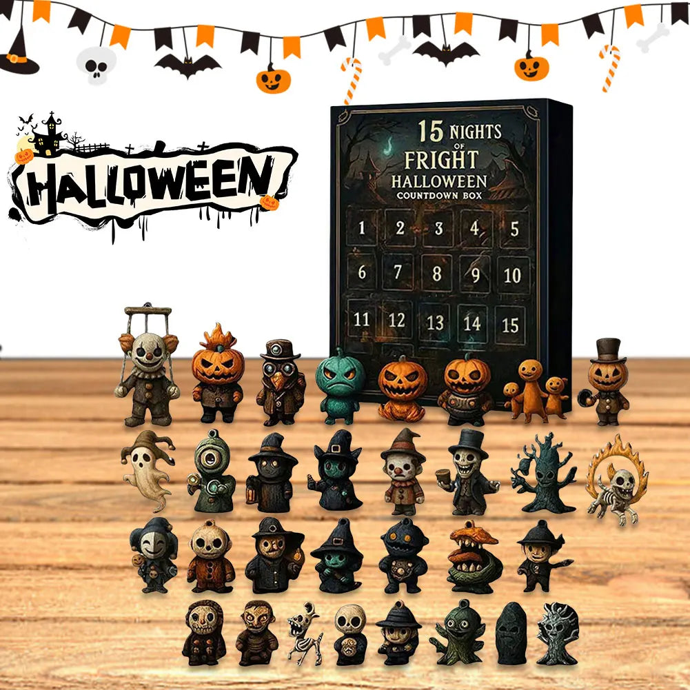 Calendario de Adviento de Halloween Figuras Coleccionables 31 Días 2025