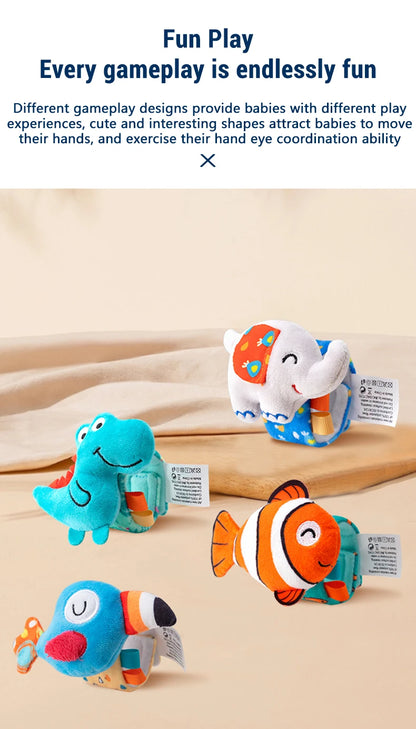 Baby Wrist Rattle Set Newborn Sensory Toys Soothing Gift