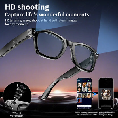 AI Smart Glasses 720P Translation Camera Sunglasses