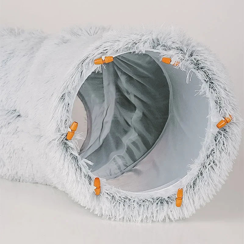 Kattenbed 95 Cm 2 In 1 Rond Pluche Nest Huis Herfst 2025 Gezellig Afneembare Hoes Wasbaar Diepe Slaap