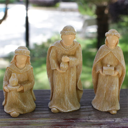 Nativity Set 10-Piece Resin Nativity Scene For Christmas Decor, Timeless Religious Ornaments Gift Idea
