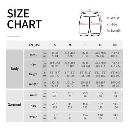 Stretchy men's 2-in-1 running shorts - longer liner, polyester blend, for jogging and gym