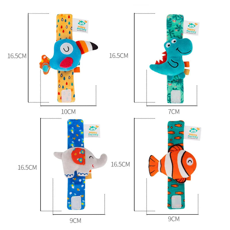 Baby Wrist Rattle Set Newborn Sensory Toys Soothing Gift