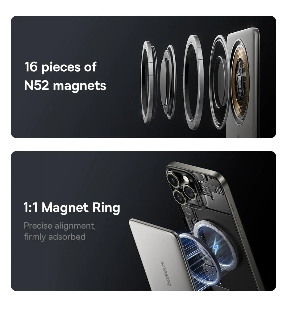 Ultra-Slim Magnetic Power Bank – Card-Sized 10000mAh PD 27W & 5000mAh PD 20W Wireless Charging 2026
