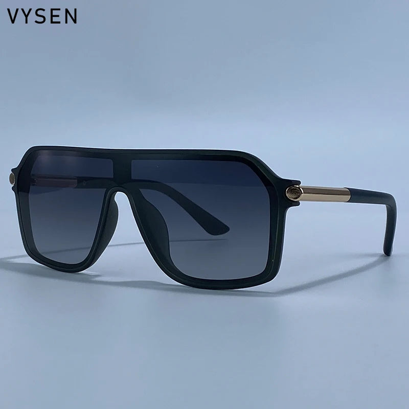 Sunglasses Shield OnePiece Steampunk Oversized Metal Frame Sports Sunglasses Fall 2026 Trend Premium Build