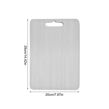 Titanium Cutting Board for Kitchen - 304 Stainless Steel Double-Sided Food Grade