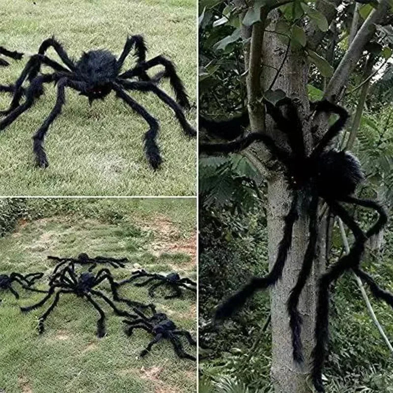 Enorme stoffen Halloween-spin voor binnen en buiten, tuin-, veranda- en spookhuisdecoratie 2026