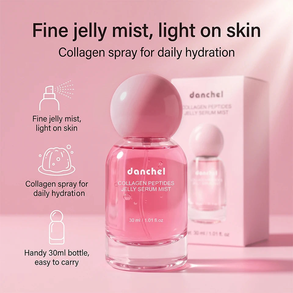 Collagen Peptides 2-in-1 Jelly Serum & Face Mist – Deep Hydration Moisturizing Skin Care Spray 2026