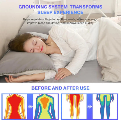 Earthing Fitted Sheet Ten Percent Silver Fiber Grounding