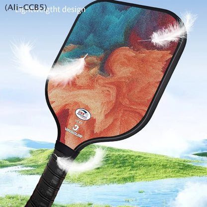 Lightweight Fiberglass Pickleball Paddle Set with Carry Bag and Accessories for All Skill Levels