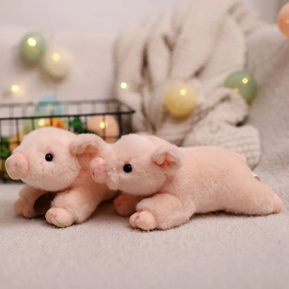 Cute Lifelike Pink Pig Plush Toy - Soft Stuffed Animal for Kids, Available in 20cm and 40cm Sizes, Perfect Gift