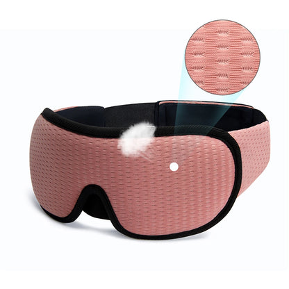 3D Sleep Eye Mask – Light Blocking, Soft and Breathable Eyeshade for Travel and Night Rest