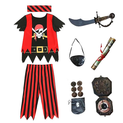 Variant image for Deluxe Pirate Costume for Kids with Accessories - Complete Pirate Outfit for Role Play and Themed Parties-5