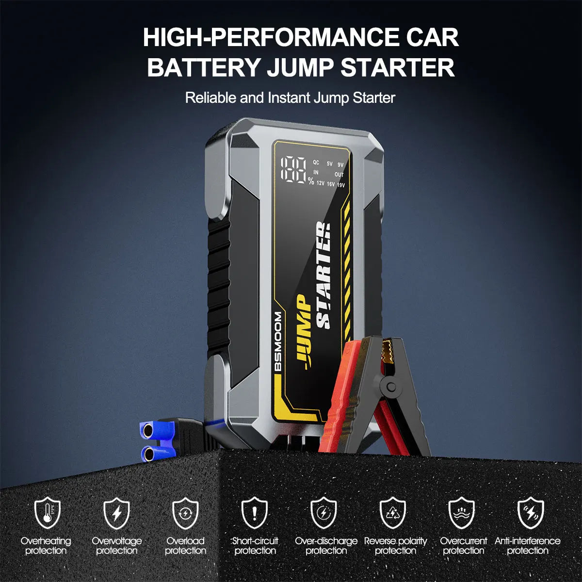 Jump Starter Power Bank 12V Car Booster Portable Emergency Charger Fall 2025 Gift Idea