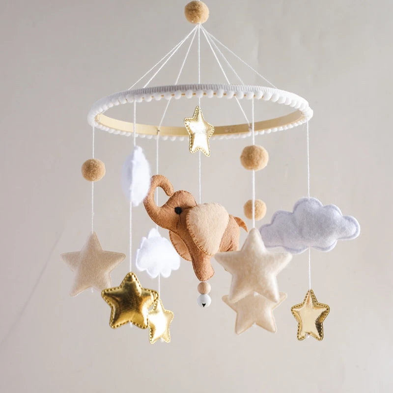 Hot Air Balloon Crib Mobile Newborn Sensory Toys Soothing