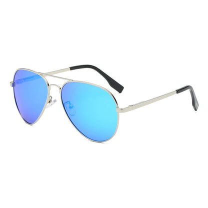 Klassische Big Pilot Sonnenbrille für Herren - Luxuriöse Metall schwarze Aviator Sonnenbrille UV400