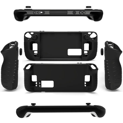 Funda de silicona para Steam Deck OLED con tapas de botones y agarre