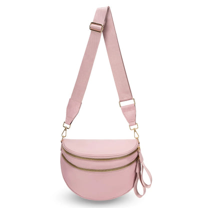 Casual women's checkered fanny pack – large capacity bum bag, adjustable crossbody mommy travel bag
