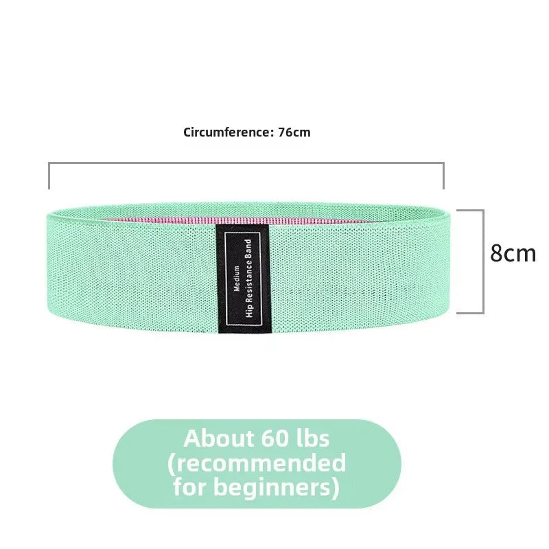 Elastic Resistance Bands for Women - Portable Fitness Equipment for Squats, Hips, and Legs