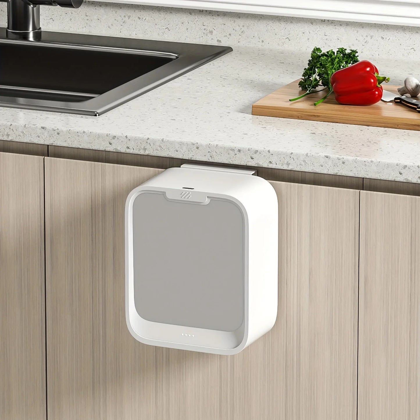 Motion Sensor Trash Can Hanging Bin For Cabinet Door