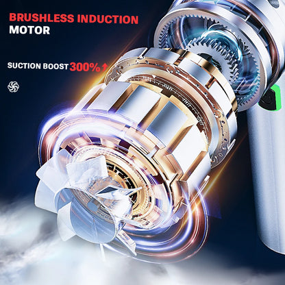 Aspiradora de coche inalámbrica mini de mano fuerte 6000mAh