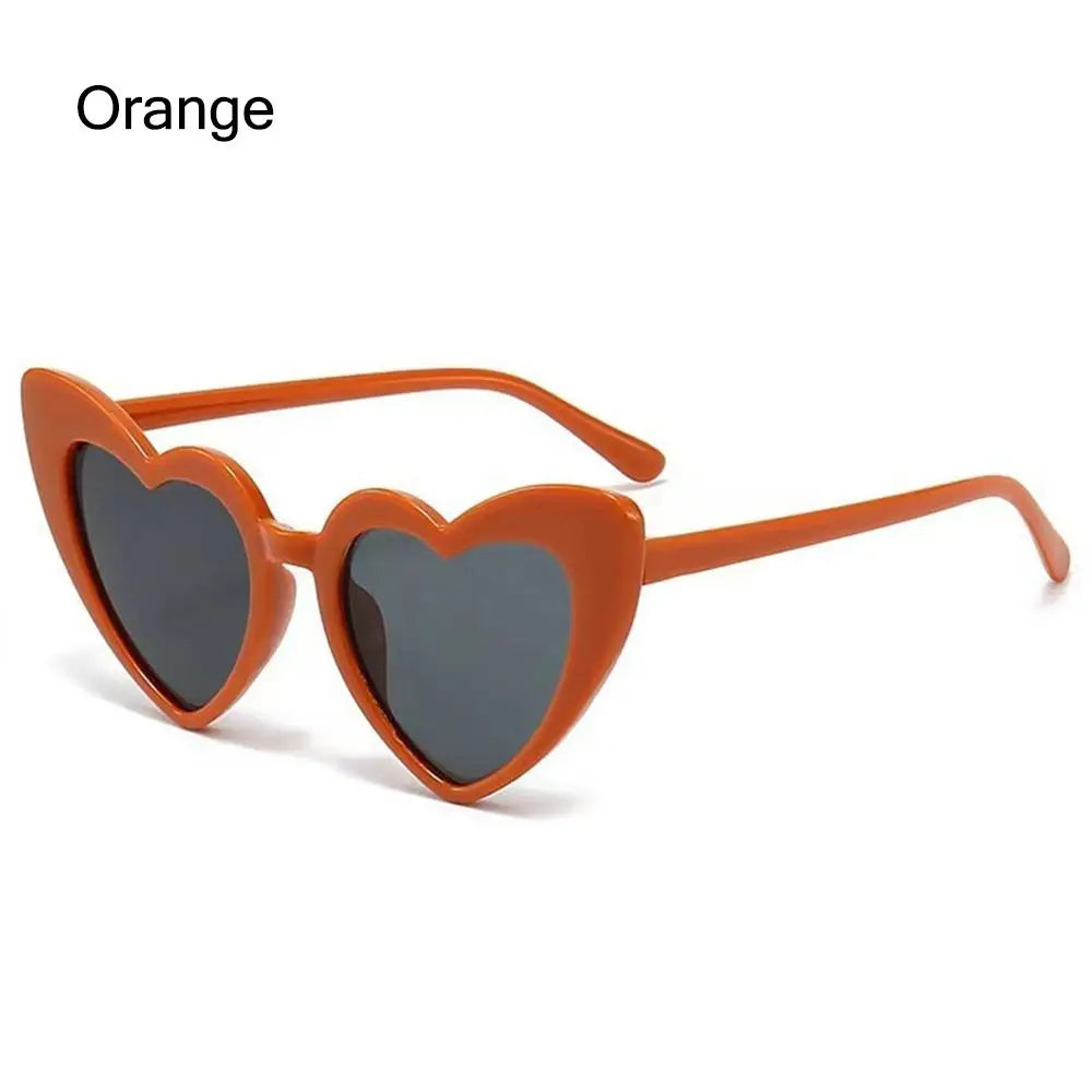 Kids Heart Sunglasses Plastic Frame Heart Shaped Summer 2026 Trend Durable Polycarbonate Lenses Outdoor Play