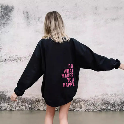 Oversized Women’s Hoodie - Back Print, Cotton, Everyday