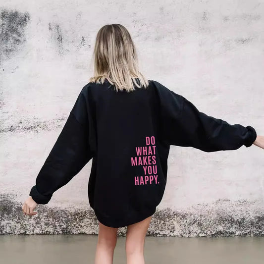 Oversized Women’s Hoodie - Back Print, Cotton, Everyday