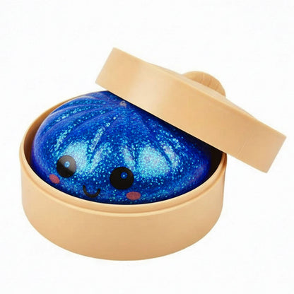 Glitter Bun Fidget Toy Kawaii Dumpling Squeeze Dough Ball Desk Toy Viral Fall 2026 Gift Stress Relief