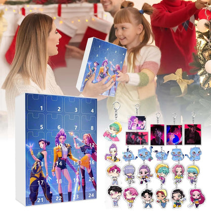 Kpop adventskalender 24 dagen demonjagers sleutelhanger cadeau