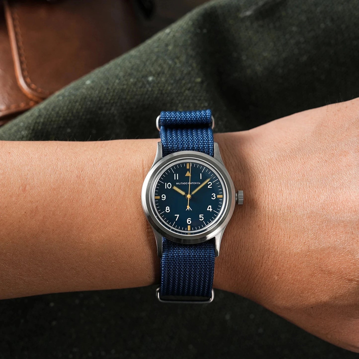 36mm Field Watch Sapphire Crystal VH31 Sweep Quartz