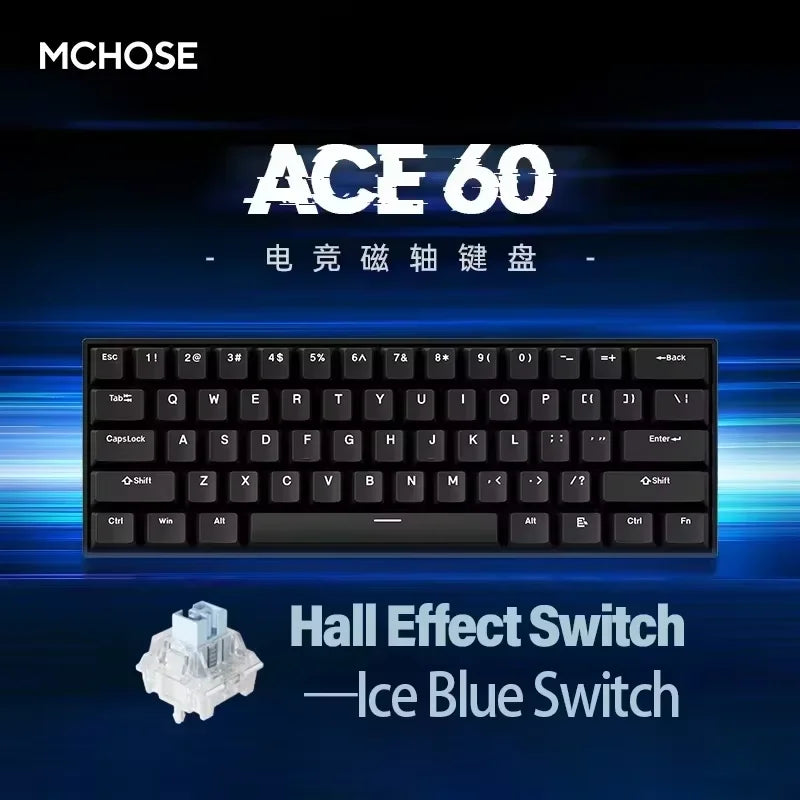 Teclado de juego magnético de 68 teclas con efecto Hall y RGB topográfico