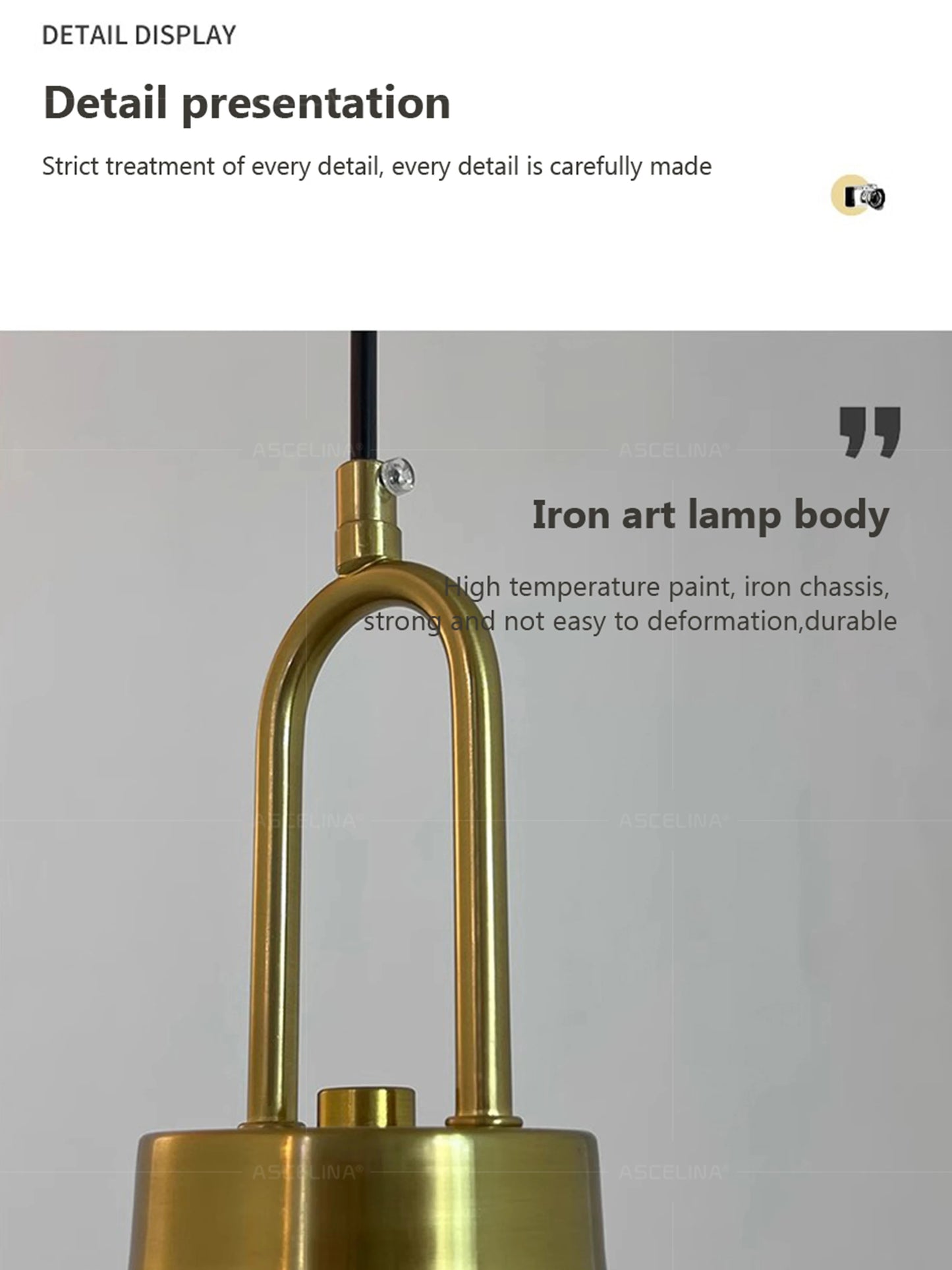 Japandi glaspendellampa japansk nordisk hänglampa varm